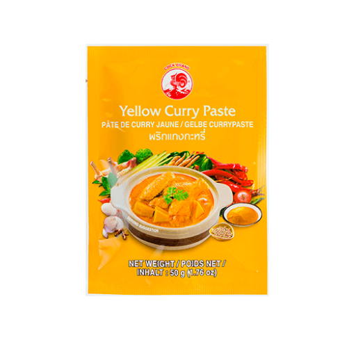 COCK BRAND | Pâte de curry jaune 50g