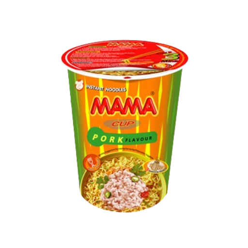 MAMA CUP | Nouilles instantanées à saveur de porc artificiel 70g